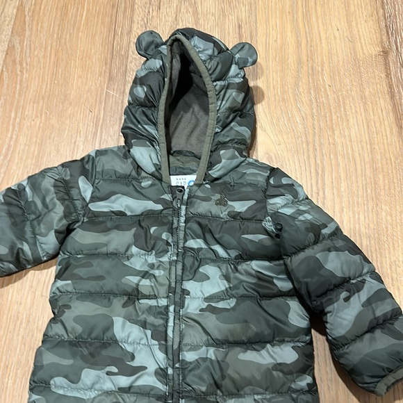 GAP Puffer Snowsuit One Piece Baby Boys Size 0 - 6 Month. - Picture 2 of 6